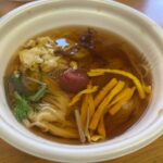 コンビニ ファミリーマート 梅と蒸し鶏のあったかそうめん