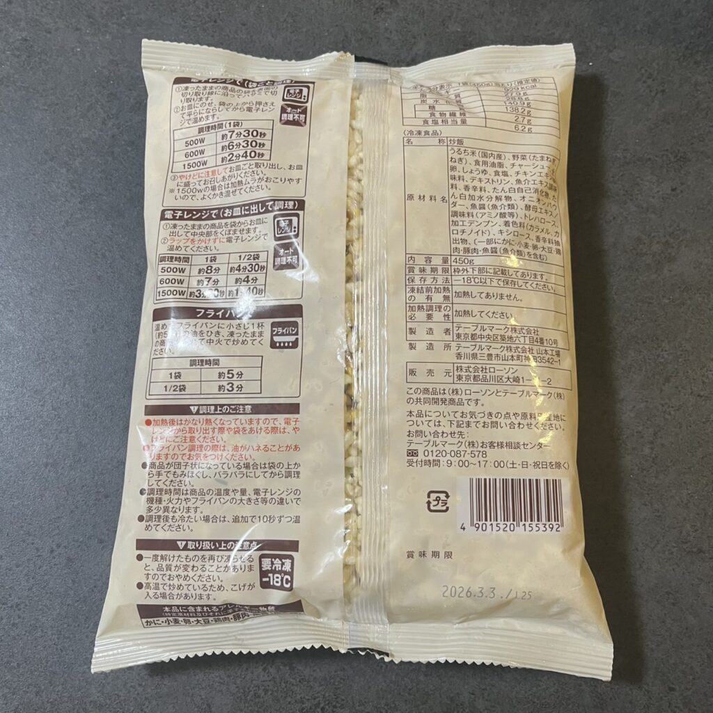 コンビニ ローソン 冷凍食品