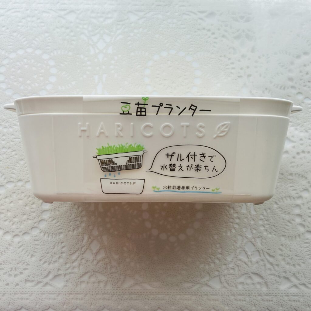 100均 ダイソー 豆苗プランターホワイト