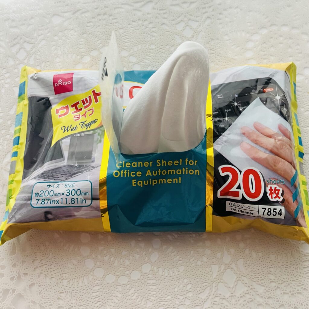100均 ダイソー ＯＡおそうじシート２０枚