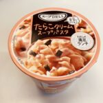 セブンイレブンで購入した「スープDELI たらこクリームスープパスタ」を食べてみたのでレビューしていきます。 豆乳仕立てでやさしい味わいが特徴なスープでした。お