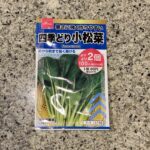 DAISOで大人気の野菜の種子コーナーに秋まき種が並んでいたので【四季どり小松菜】を買ってみました。 種売り場には小松菜の種子だけでも何種類も並んでいて、正直品