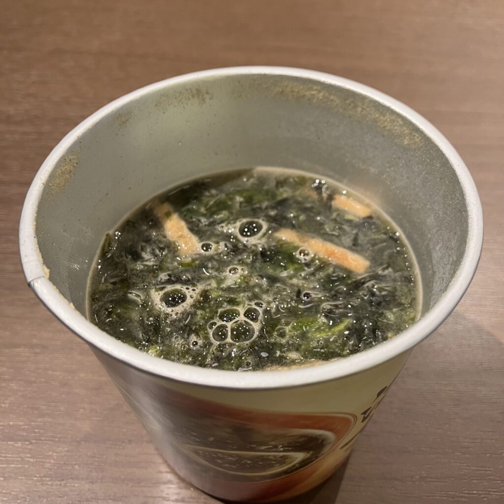 コンビニ セブンイレブン 海苔の味噌汁