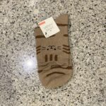 seriaの衣類・靴下コーナーでみつけた【レディースソックス ショートクルー丈 立体耳 ネコ柄】を買ってみました。 こちらは以前も購入したことがあり、リピートで