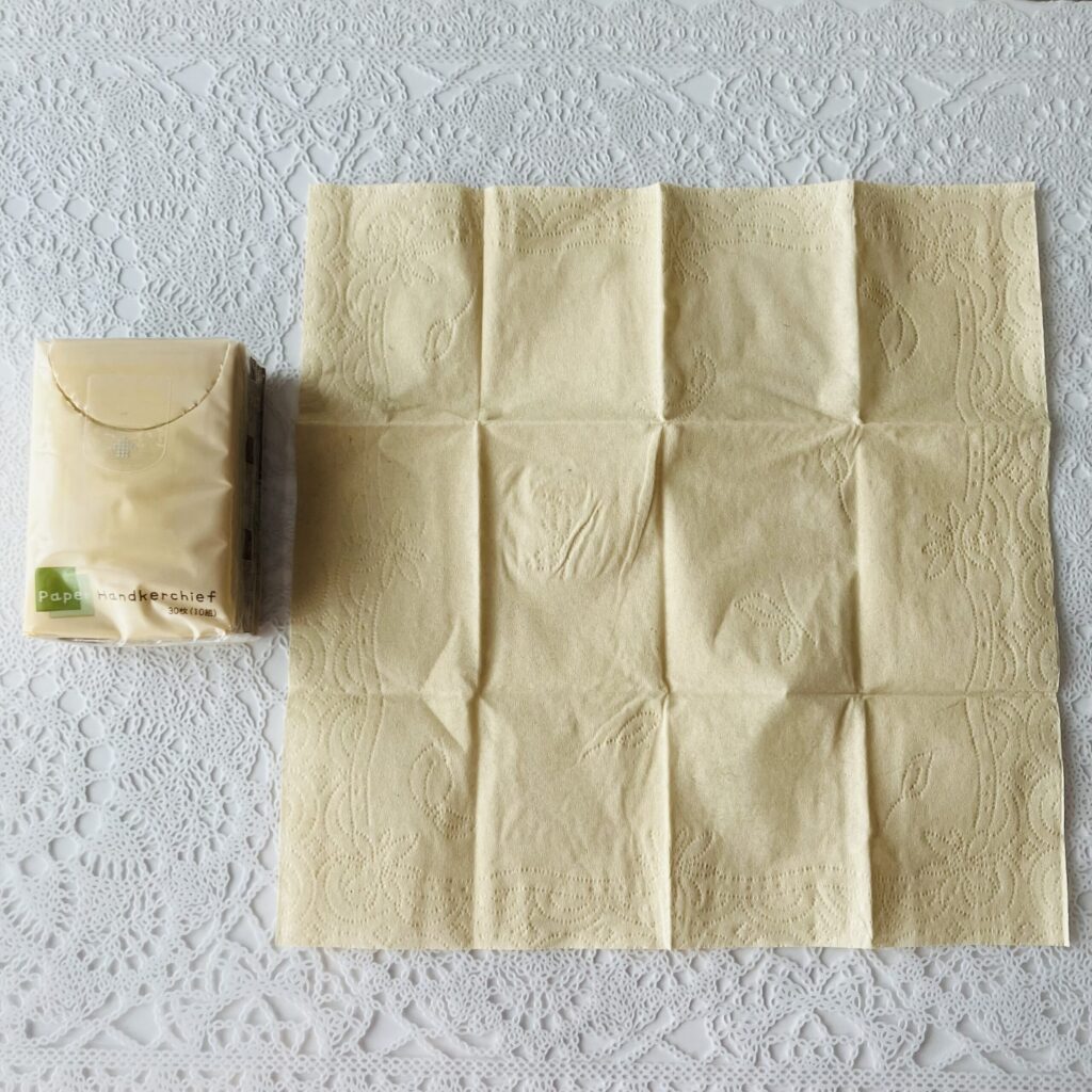 コンビニ セブンイレブン ダイソー環境にやさしいペーパーハンカチ６個