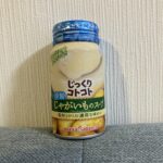 セブンイレブンで見つけた「じっくりコトコト 冷製じゃがいものスープ」。 スープといえばカップやパウチのイメージが強い中、缶ボトルで冷たいまま飲めるというのが新鮮