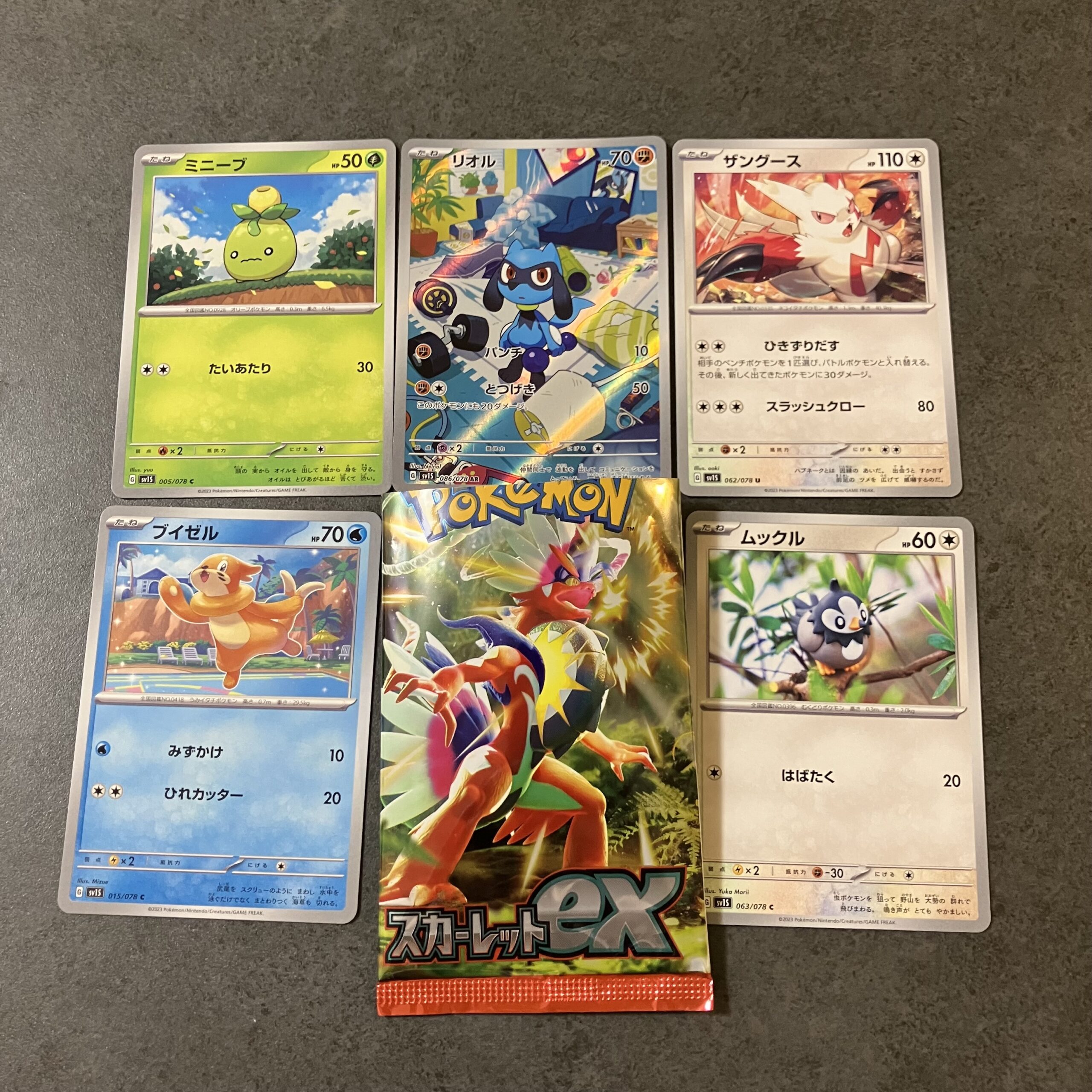 ファミリーマートで購入した『スカーレットex』パックから、とんでもなくキュートなカードが出てくれました！それがこの「リオル（AR）」です。 開封した瞬間、あまり