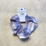 100均 キャンドゥ チェック柄BIGシュシュ