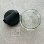 100均 セリア ガラスボトルハンドルキャップ八角ダークグレー