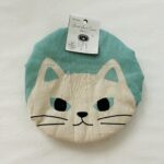 100均 セリア 丸椅子カバーネコ柄（白猫）