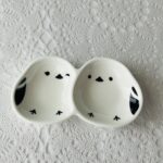 100均 セリア 二連皿ころころシマエナガ